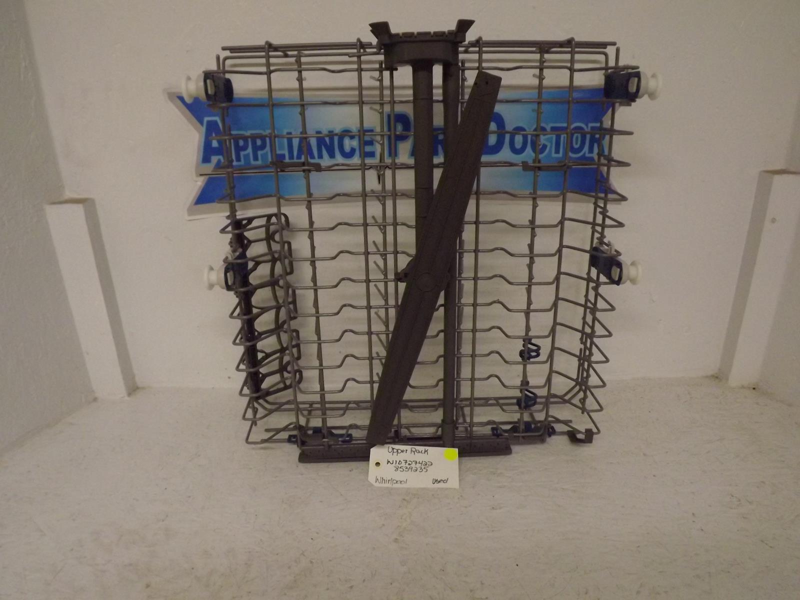 Whirlpool Dishwasher W10727422 8539235 Upper Rack Used Whirlpool Dishwasher W10727422 8539235 Upper Rack Used